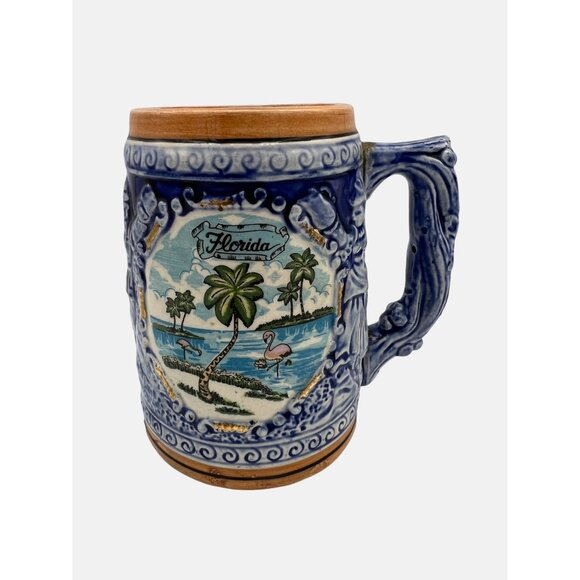 Unbranded Other - Vintage Florida Souvenir Ceramic Beer Stein 4.75" Tall Japan German Design